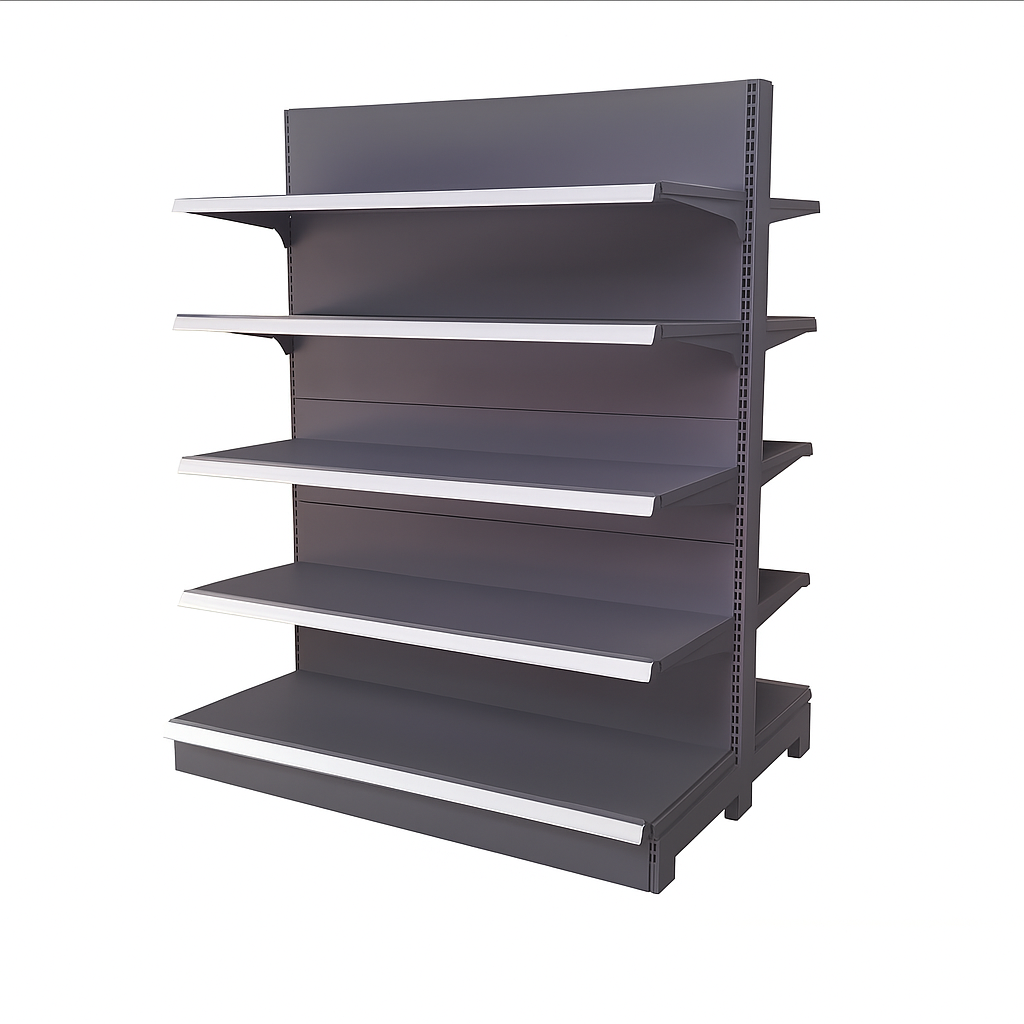 Grey Double Sided Gondola Unit - Image 1