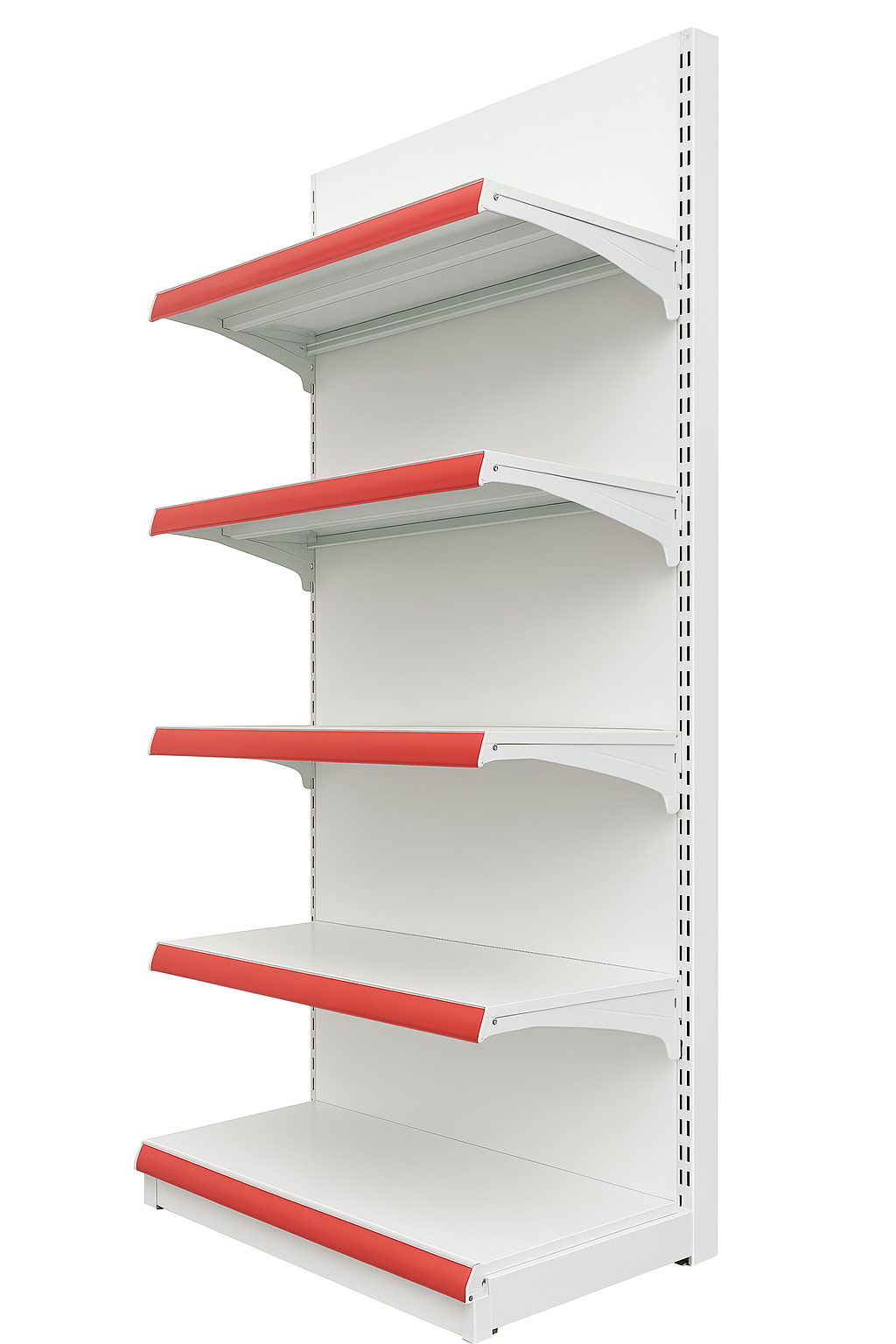 White Wall Bay Shelving Unit