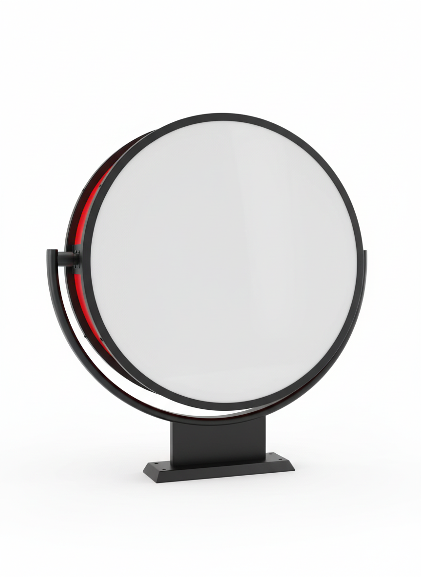 Projection Sign - Round Light Box - 60 cm - Rotating 2