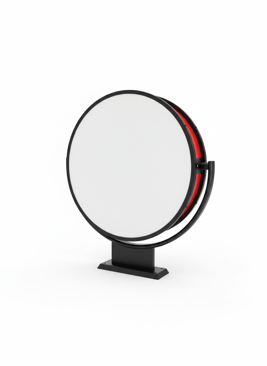 Projection Sign - Round Light Box - 60 cm - Rotating