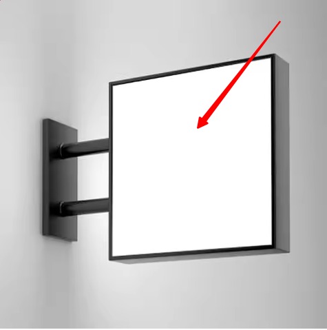 Projection Sign - Square - Side Mount - Image 1