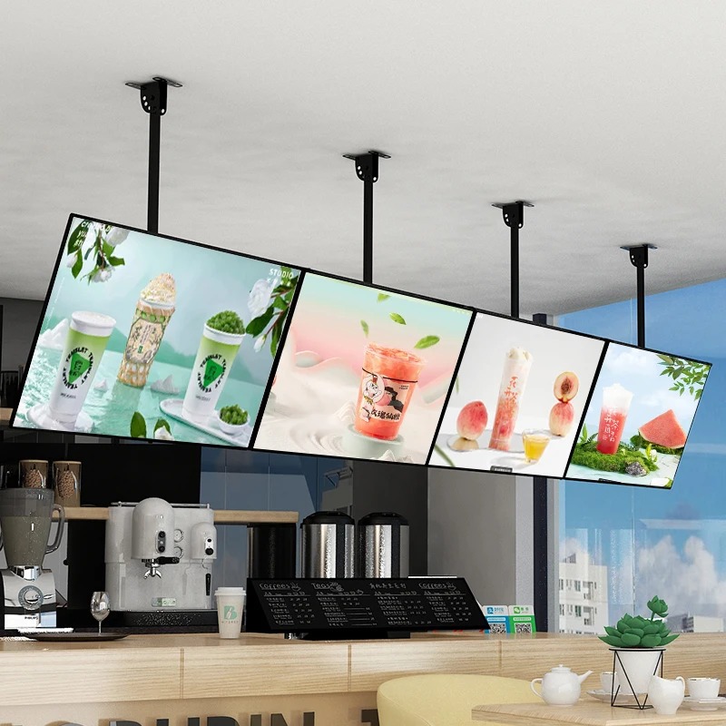 TV-Style Hanging Light Box - LED screen for retail window display